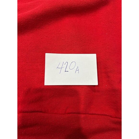 Vintage Jerzees Red On The Santa Watch Polar Bear Christmas Graphic Sweatshirt S - Picture 8 of 8